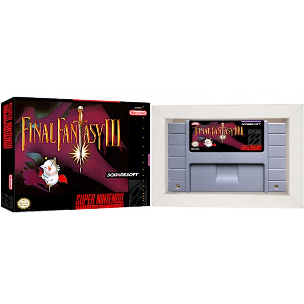 Final Fantasy 6 Cartucho de Super Nintendo com Caixa e Berço