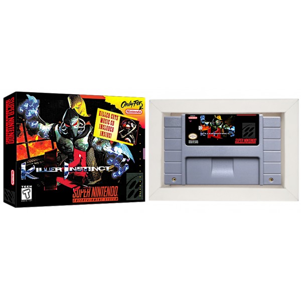 Cartucho de Super Nintendo Killer Instinct com Caixa e Berço 