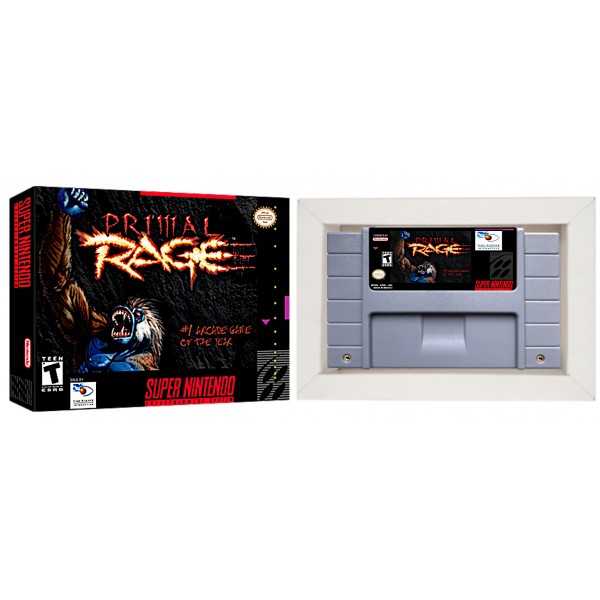 Primal Rage Cartucho com Caixa e Berço de Super Nintendo