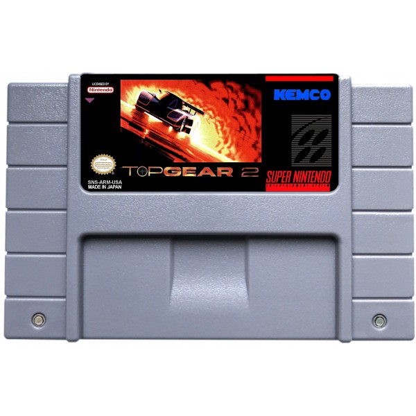 Cartucho de Super Nintendo Top Gear 2