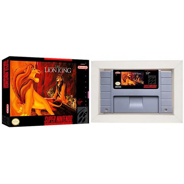 Cartucho de Super Nintendo O Rei Leão com Caixa e Berço