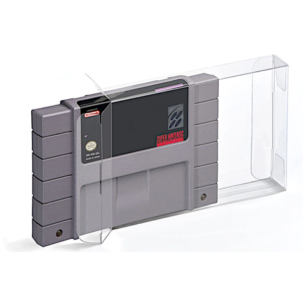 Capa Protetora Transparente para o Cartucho de Super Nintendo