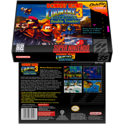Caixa Box de Cartucho de Super Nintendo Donkey Kong Country 3 - Dixie Kong's Double Trouble!