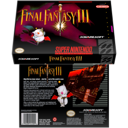Caixa Box de Cartucho de Super Nintendo Final Fantasy 3