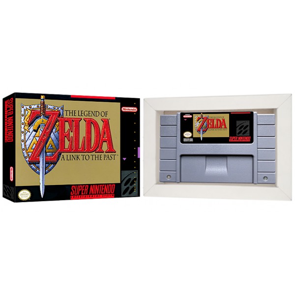 Cartucho de Super Nintendo The Legend of Zelda: A Link to the Past com Berço e Caixa
