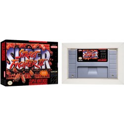 Cartucho de Super Nintendo Super Street Fighter II: The New Challengers com Caixa e Berço