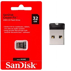 Pen Drive Cruzer Fit Sandisk 32 GB USB Mini Flash Driver