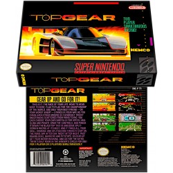 Caixa Box de Cartucho de Super Nintendo Top Gear