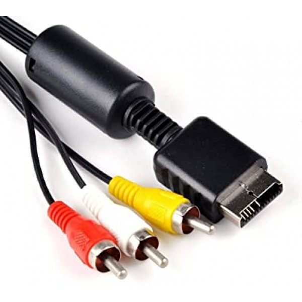 Cabo AV Audio e Video RCA Playstation PS1 PS2 PS3